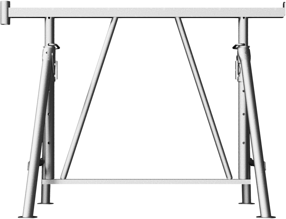 Schake Capră de schelă, model Compact S, Ø 42 mm, 40 × 40 mm, oțel zincat, fix, cod 10121VS