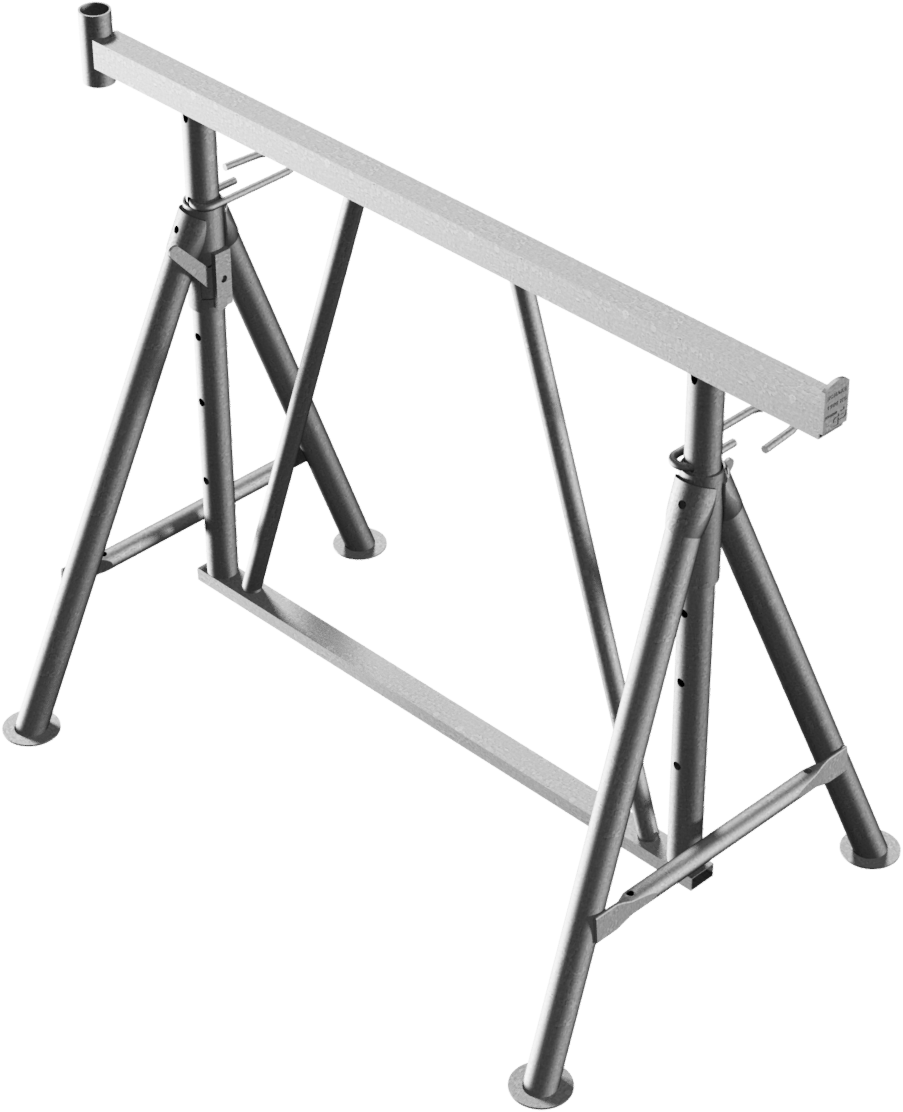 Schake Capră de schelă, model Compact S, Ø 42 mm, 40 × 40 mm, oțel zincat, fix, cod 10121VS