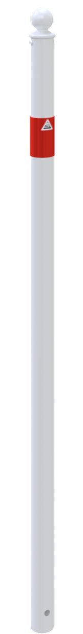 Schake Balustradă de protecție, Ø 60 mm, 100 × 150 mm, oțel zincat la cald, fix, pentru betonare, cod 419_602B