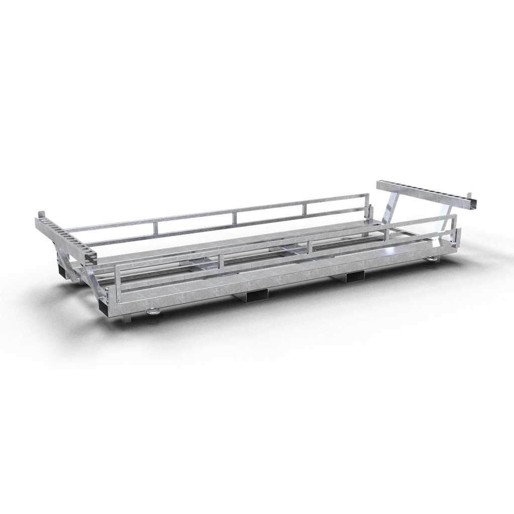 Schake Rastel pentru depozitare și transport, Ø 42,4 mm, Ø 26,9 mm, oțel zincat, pliabil, mobil, cod 3B212T