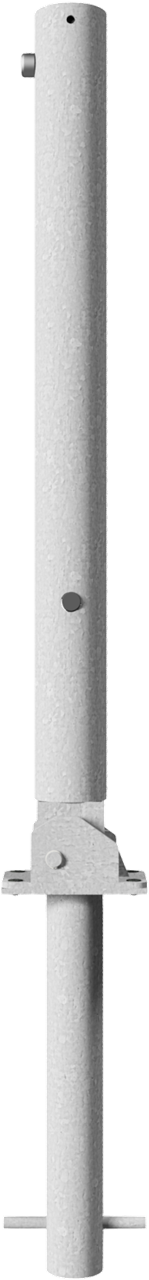 Schake Stâlp de protecție, Ø 76 × 2,6 mm, oțel zincat la cald, pliabil, cu închidere, pentru betonare, cod 476FUH+1