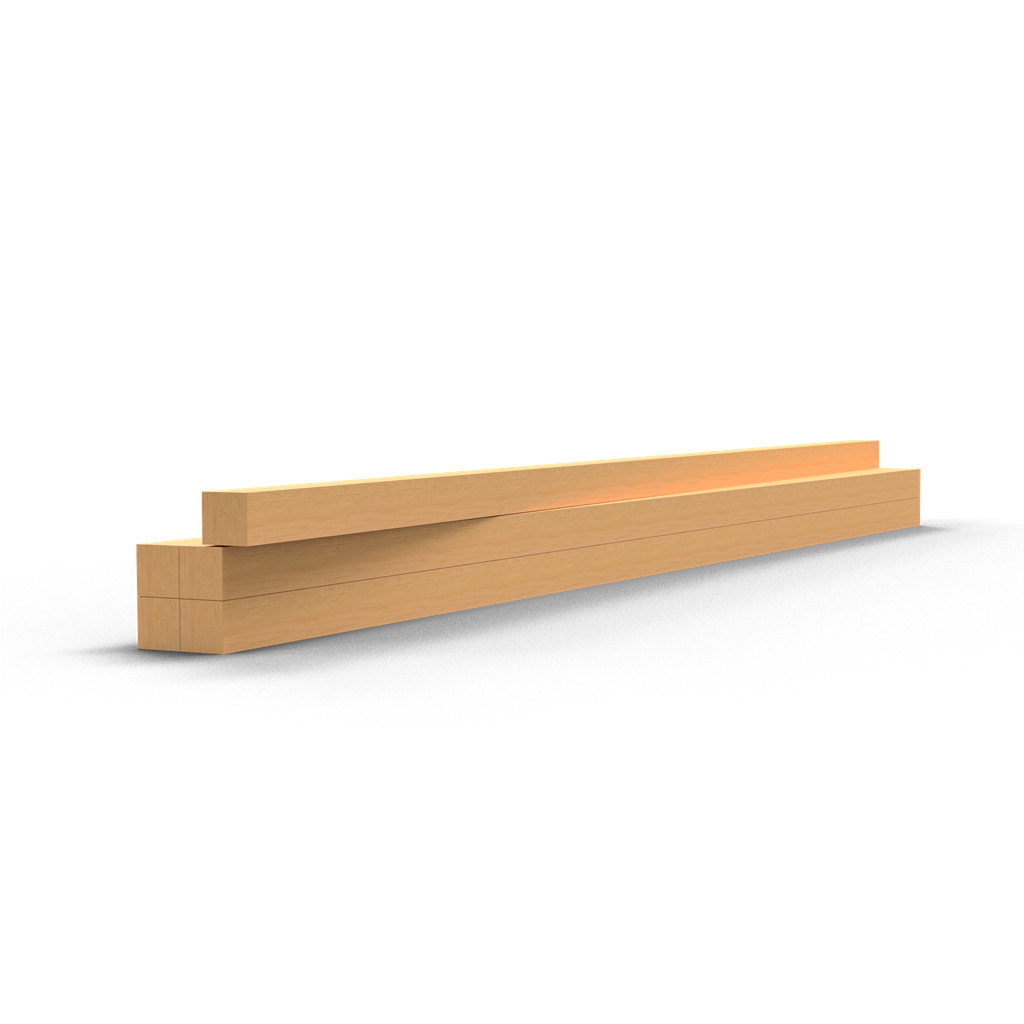 Schake Accesoriu pentru cofraje, 100 × 100 × 4000 mm, lemn