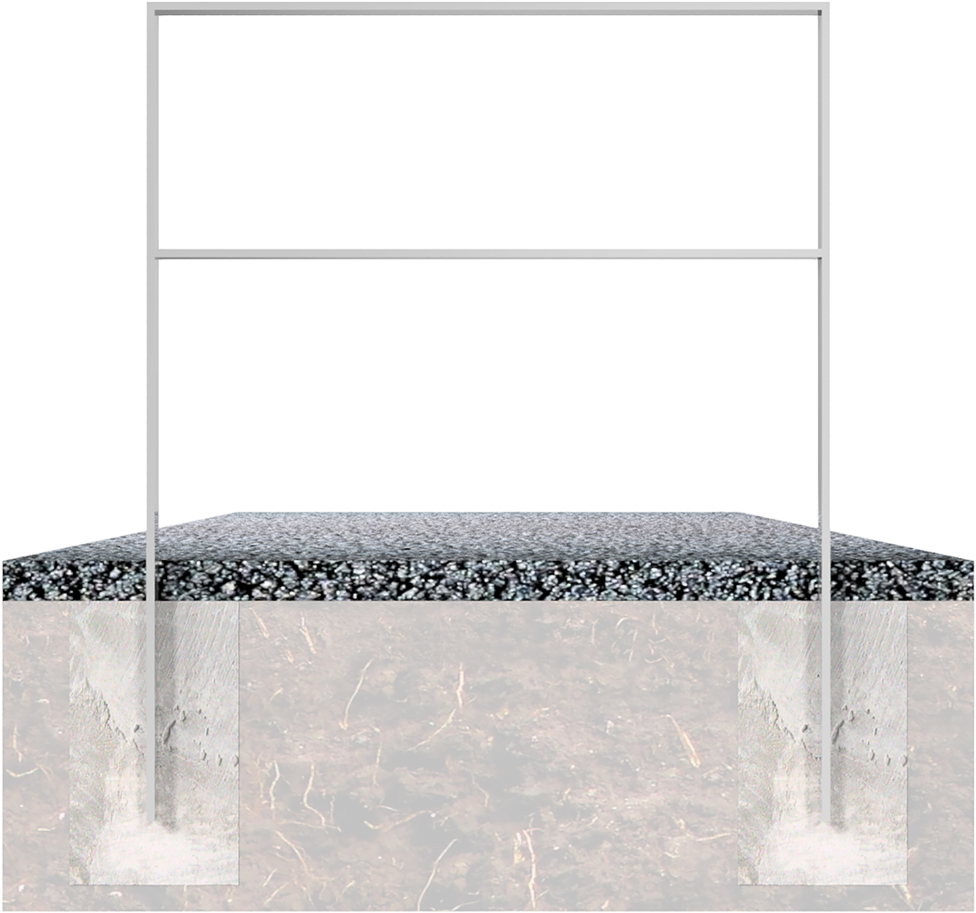 Schake Suport pentru biciclete, DB 703, 50 × 12 mm, oțel zincat la cald, pentru betonare, cod 451_045