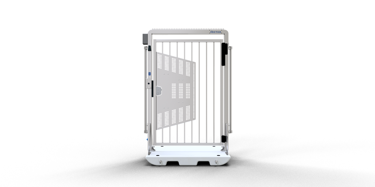Schake Gard mobil, 1200 × 1500 × 2350 mm, oțel zincat, mobil, cod 3BFT12B-EM