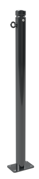 Schake Bornă de protecție, seria 464B, RAL 7016, Ø 60 mm, 100 × 150 mm, oțel zincat, cod 464PB+1