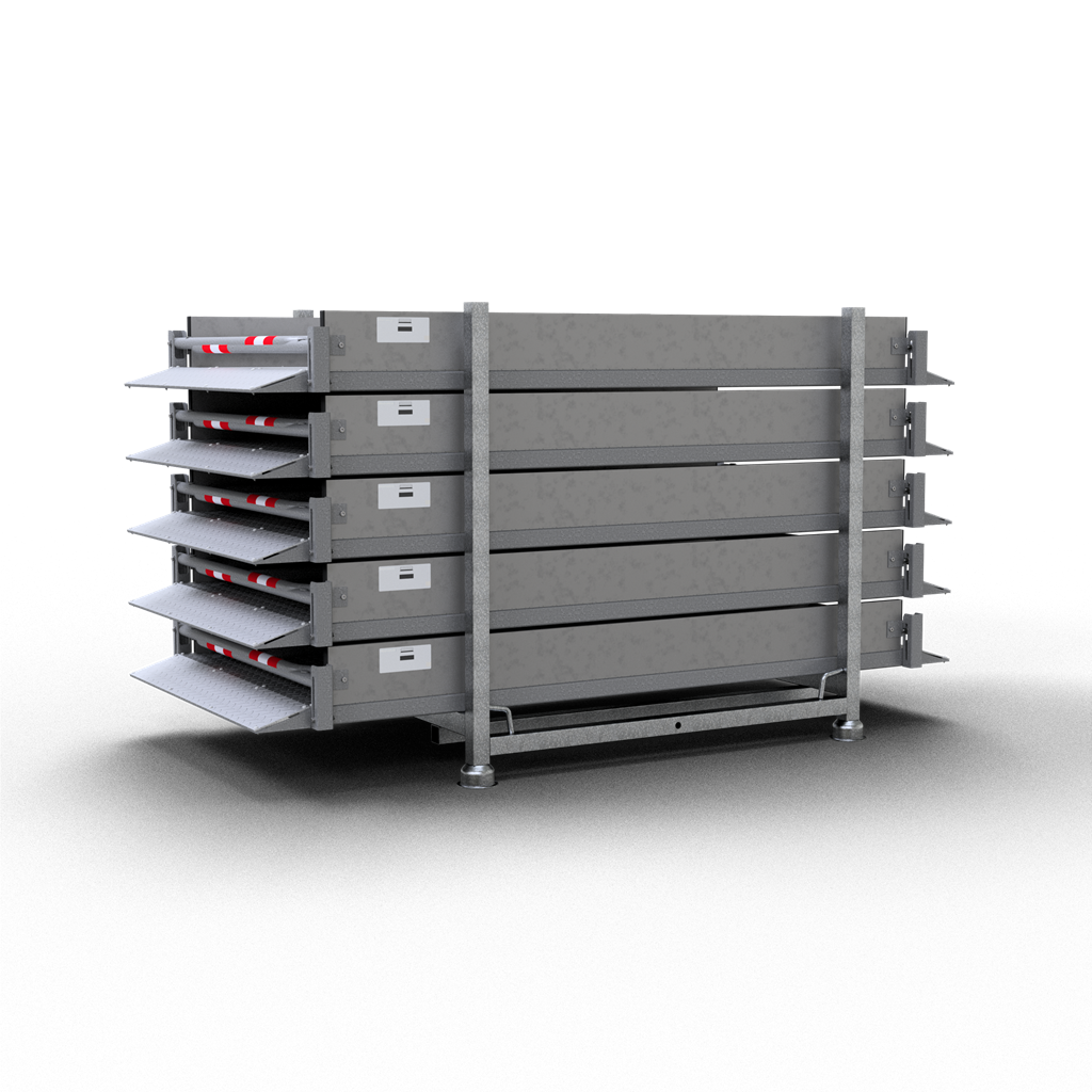Schake Podeț pentru șanț, set, 1 m, 2,30 m, oțel zincat, cod 20271-SET