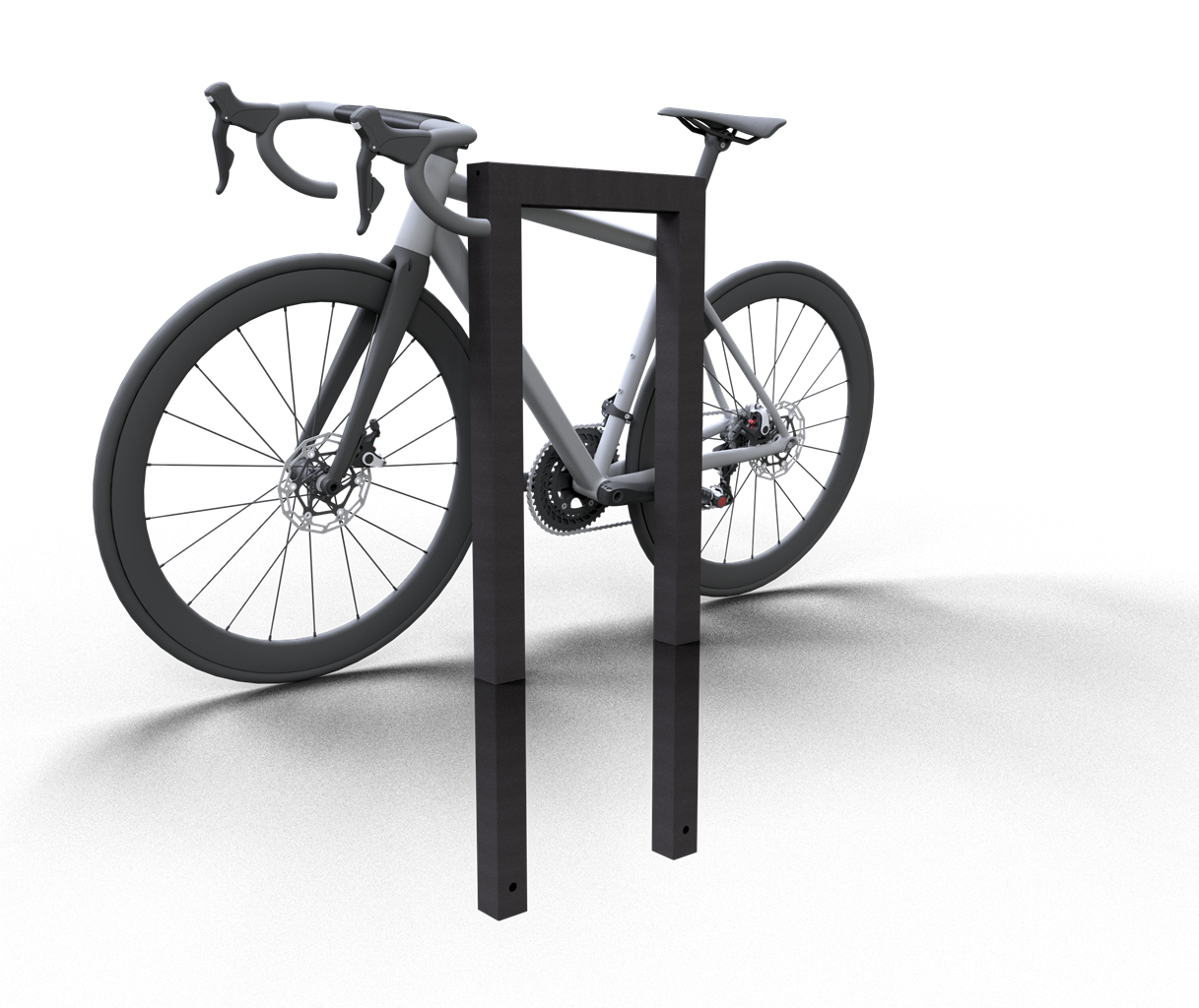 Schake Suport pentru biciclete, DB 703, 60 × 60 mm, oțel zincat la cald, pentru betonare, cod 454_045B