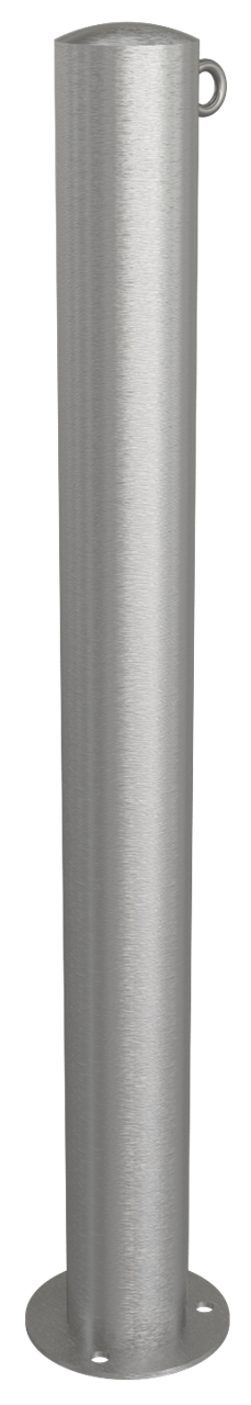 Schake Stâlp de protecție, Ø 89 mm, Ø 150 × 6 mm, oțel inoxidabil, fix, cu închidere, cod 4089P+1