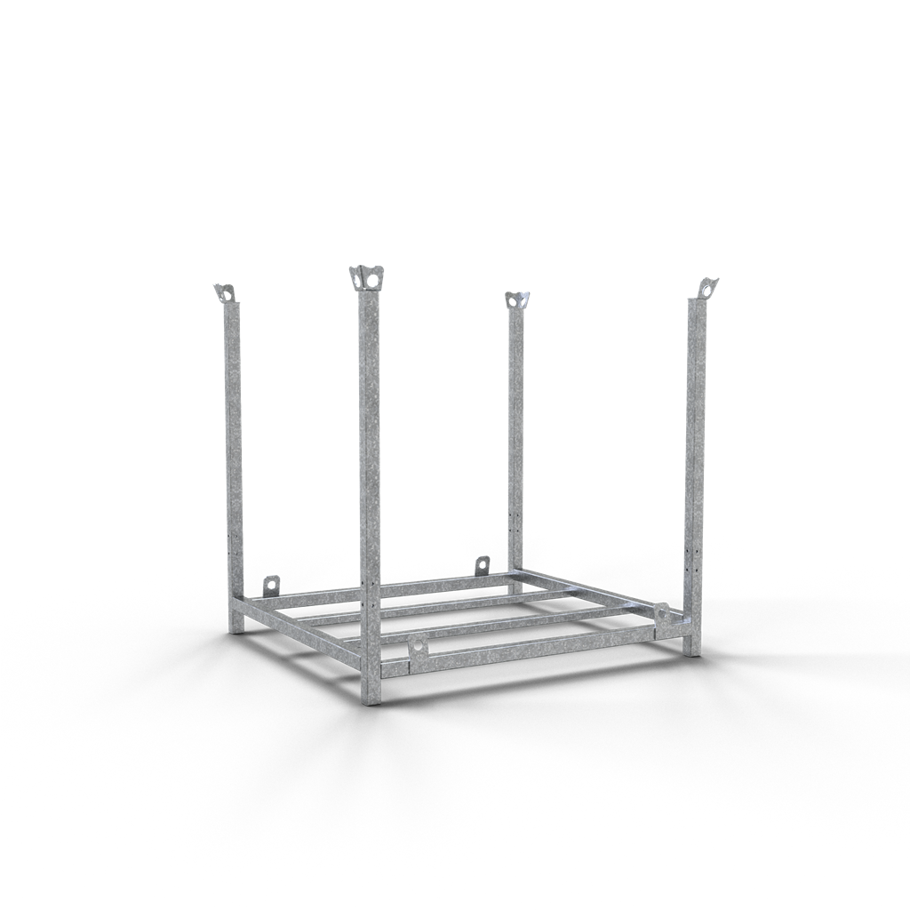 Schake Palet pentru depozitare și transport, 60 × 60 mm, 1390 × 1320 × 1380 mm, demontabil