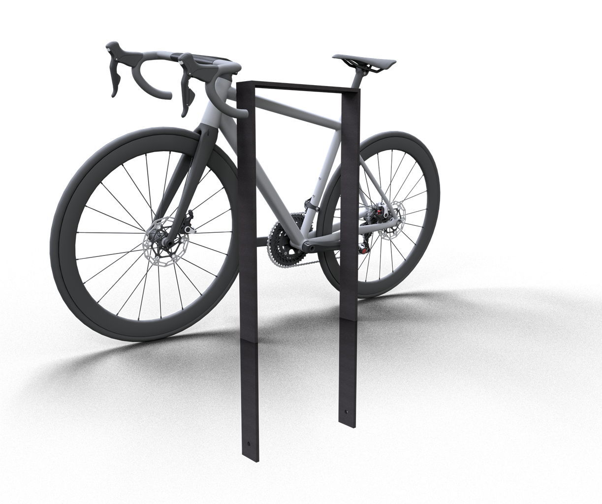 Schake Suport pentru biciclete, DB 703, 80 × 12 mm, oțel zincat la cald, pentru betonare, cod 452_045B
