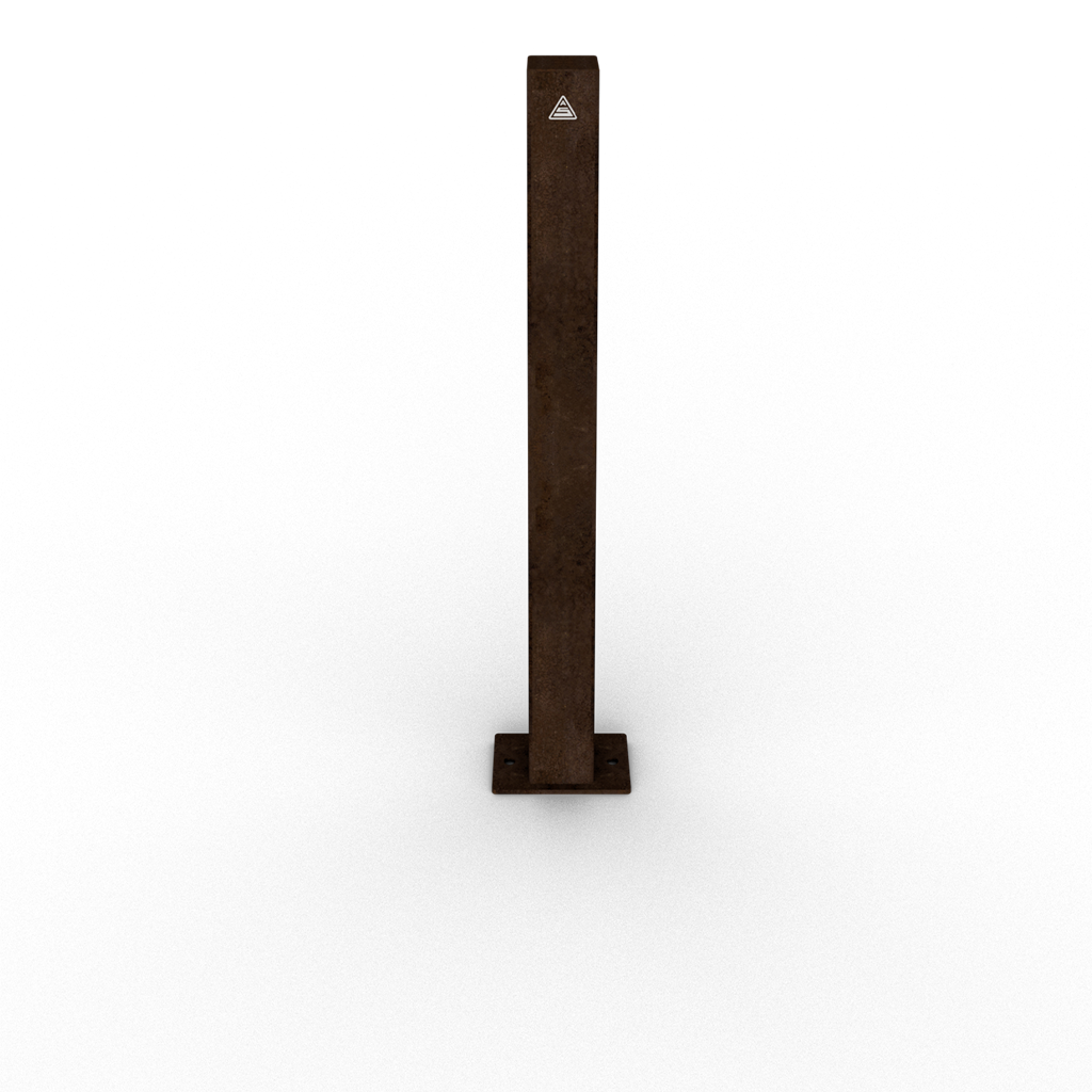 Schake Bornă de protecție, 80 × 80 mm, 100 × 150 mm, oțel, fix, cu închidere