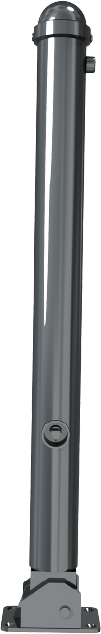 Schake Bornă de protecție, seria 477B, RAL 7016, Ø 76 mm, 100 × 150 mm, oțel zincat, cod 477FUB+1