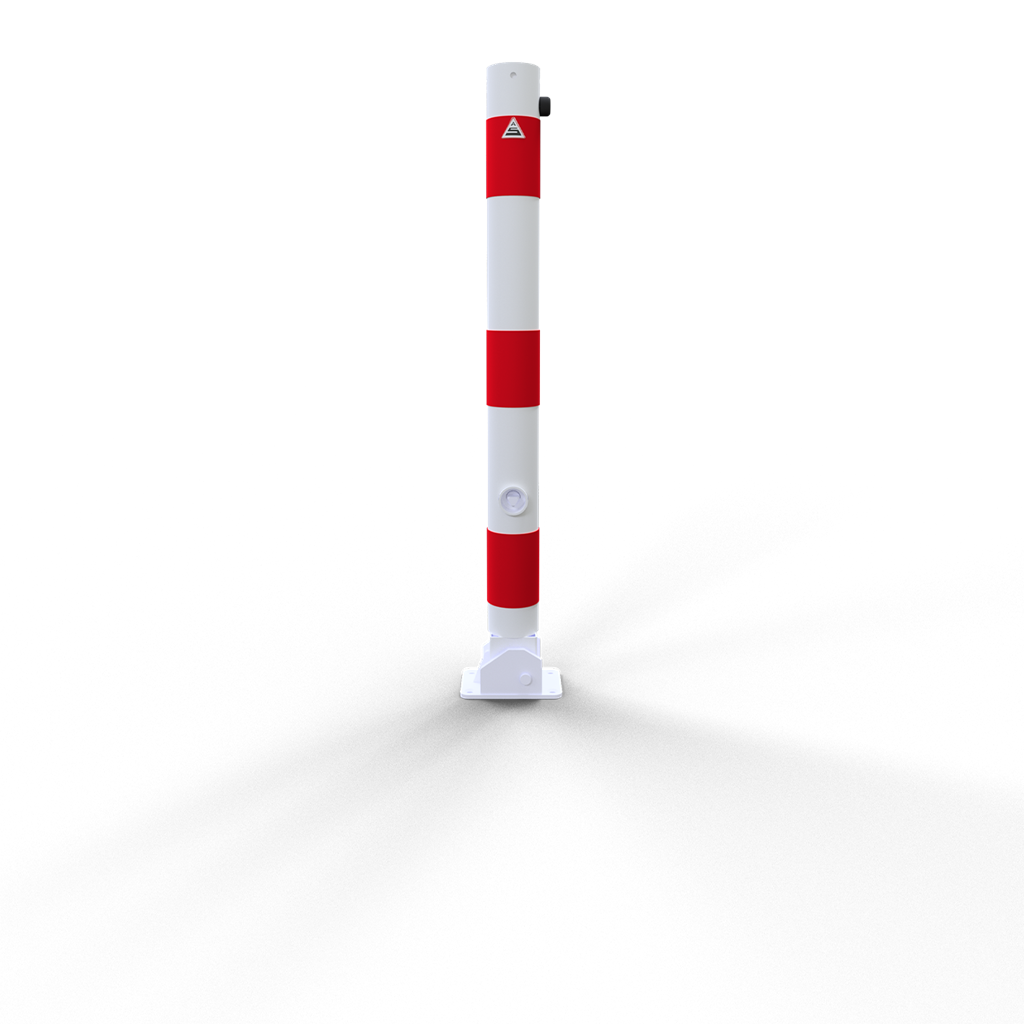 Schake Stâlp de protecție, Ø 76 × 2,6 mm, oțel zincat la cald, fix, pliabil, cu închidere, cod 476FUB
