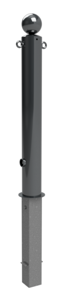 Schake Bornă de protecție, RAL 7016, Ø 102 mm, oțel zincat la cald, antracit, demontabil, cod 492FB+2