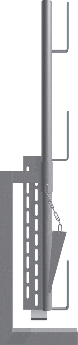 Schake Clemă pentru balustradă de protecție, oțel zincat, fix, cod 11194