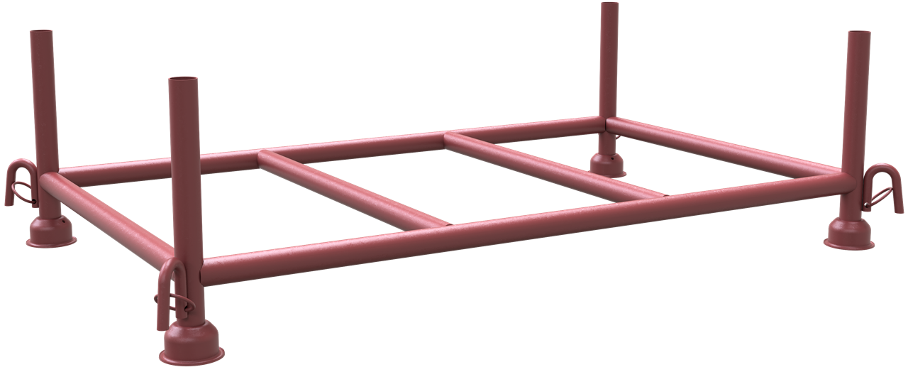 Schake Palet pentru depozitare și transport, Ø 48,3 mm, 1,50 m, cod 50200-030H