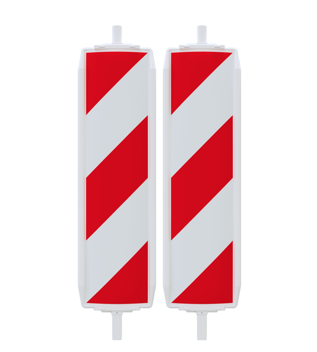 Schake Panou de semnalizare rutieră, tip 40, Ø 42 mm, plastic, roșu/alb, cod 36045/2LL