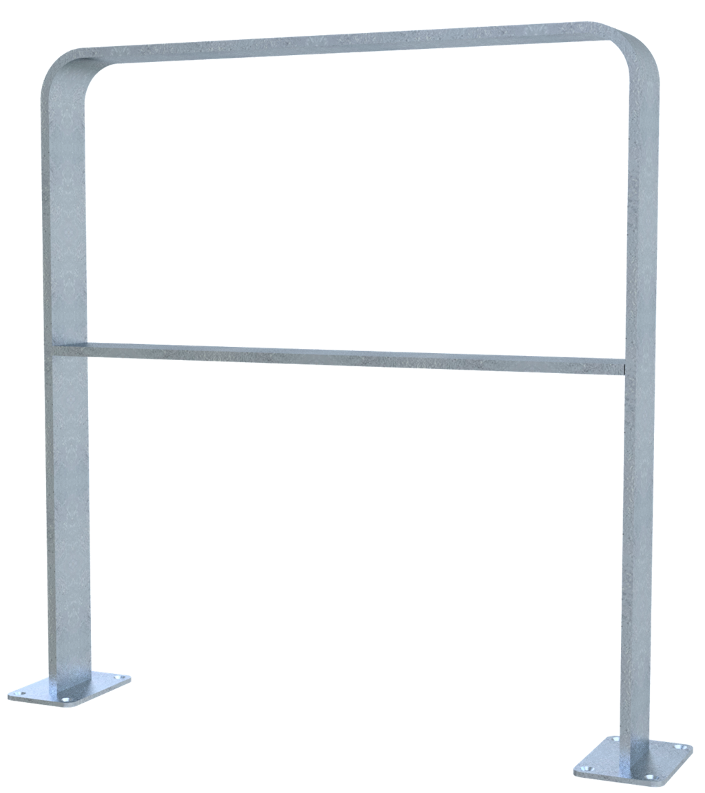 Schake Suport pentru biciclete, DB 703, 80 × 12 mm, oțel zincat la cald, fix, pentru betonare, cod 4053_075P