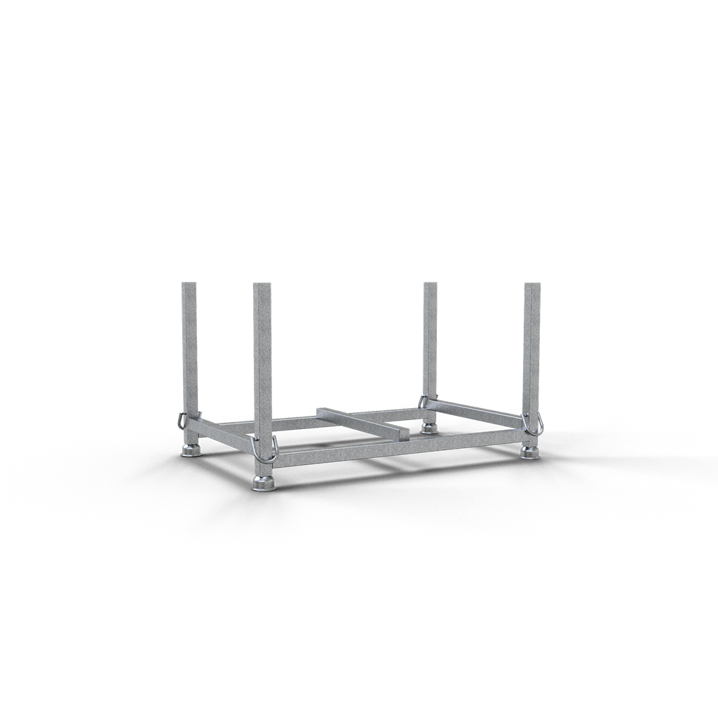 Schake Palet pentru depozitare și transport, 60 × 60 mm, 1,43 m, oțel zincat