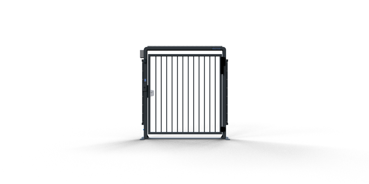 Schake Sistem de siguranță pentru șantier, RAL 7016, 440 × 1980 × 2205 mm, oțel zincat, fix, cod 4VDE18B7016