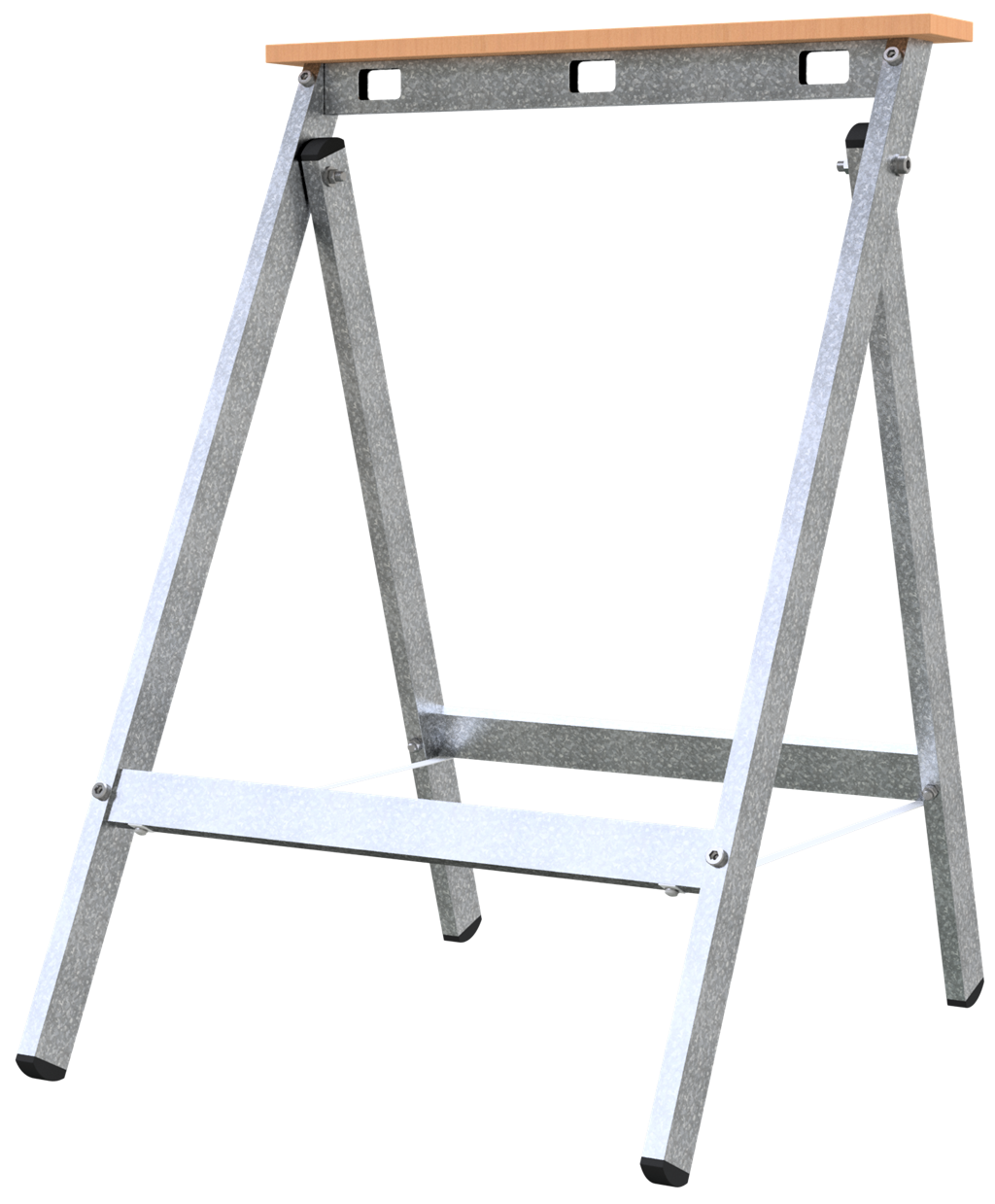 Schake Capră sau treaptă de șantier, 0,93 m, 0,64 m, aluminiu, pliabil
