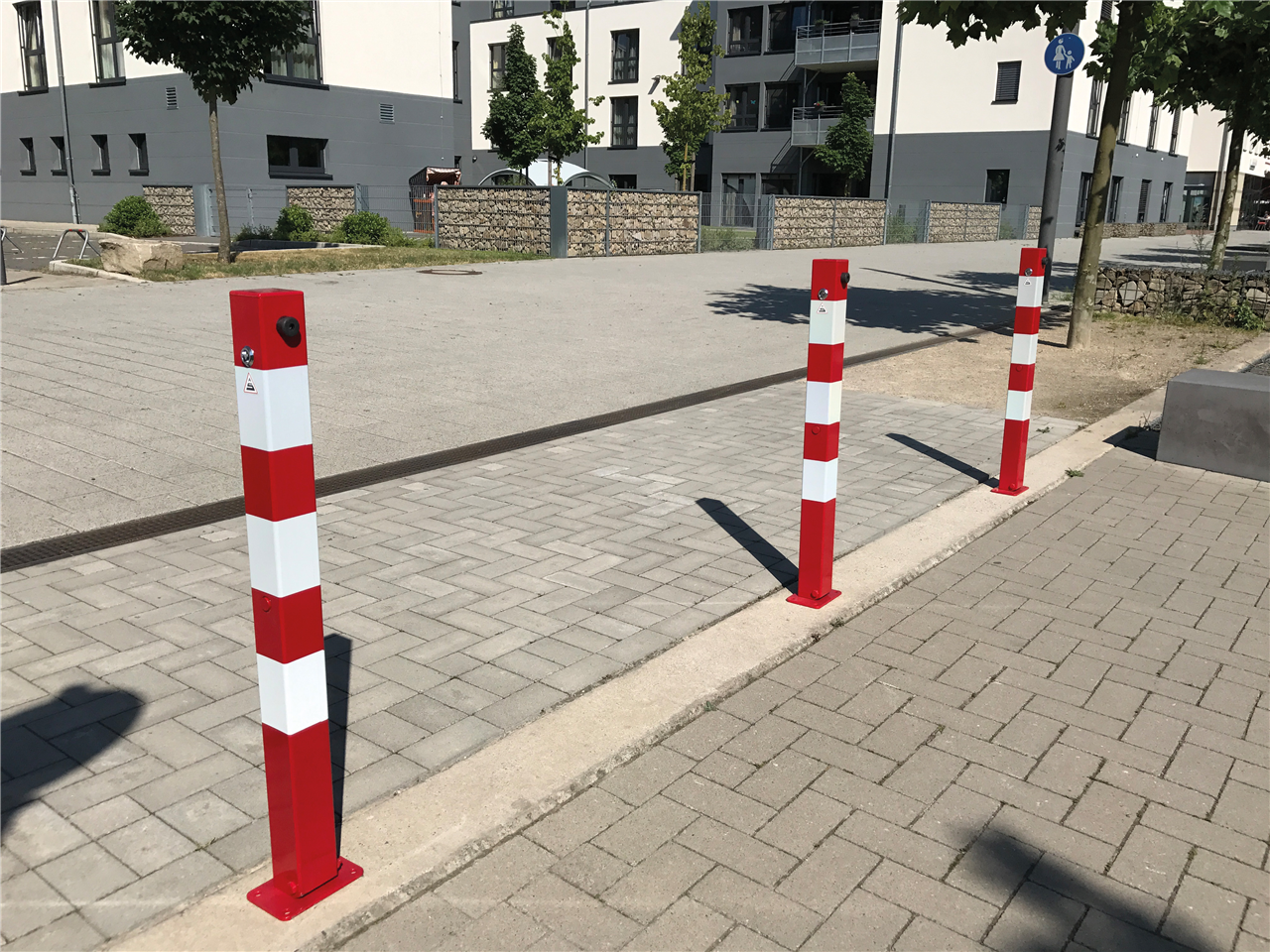 Schake Stâlp de protecție, 70 × 70 mm, oțel zincat la cald, demontabil, cu închidere, cod 470N