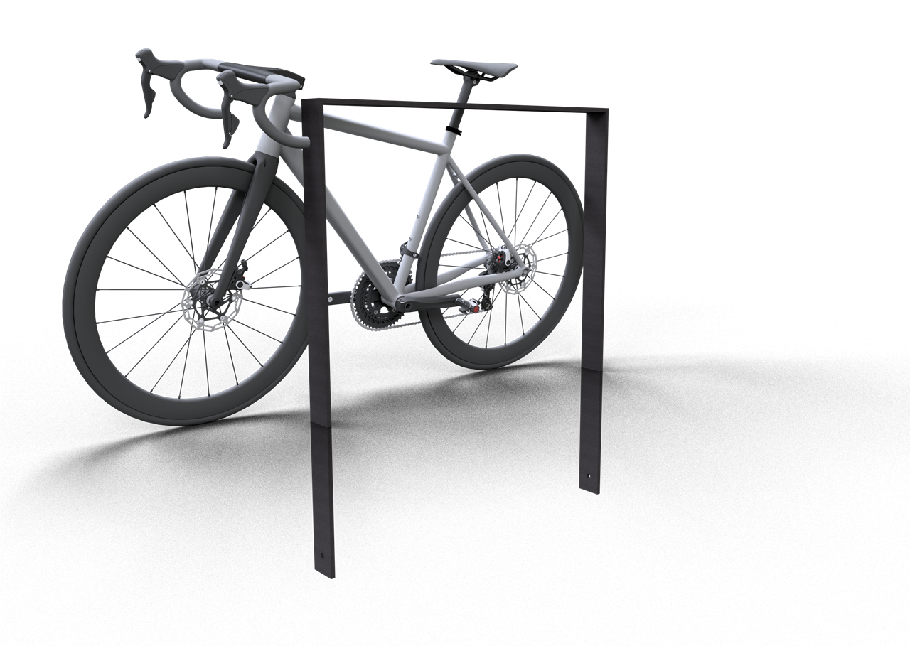 Schake Suport pentru biciclete, DB 703, 80 × 12 mm, oțel zincat la cald, pentru betonare, cod 452_100B