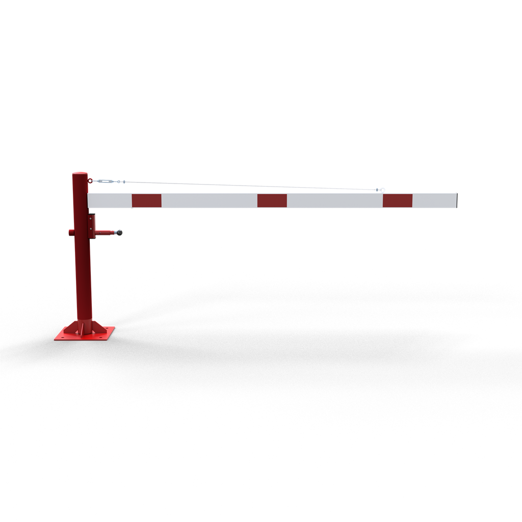 Schake Barieră batantă, Ø 102 mm, 100 × 50 mm, oțel zincat la cald, fix, cu închidere, cod 4113_25VBP