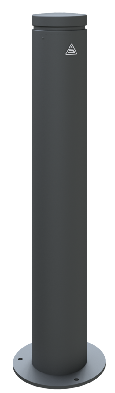 Schake Bornă de protecție, Ø 150 mm, Ø 152 mm, oțel zincat la cald, antracit