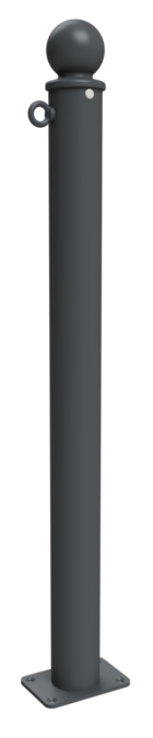 Schake Bornă de protecție, seria 474B, RAL 7016, Ø 76 mm, 100 × 150 mm, oțel zincat, cod 474PB+1