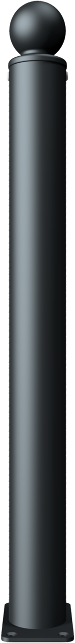 Schake Bornă de protecție, seria 484B, RAL 9005, Ø 82 mm, 100 × 150 mm, oțel zincat la cald, cod 484PB+1