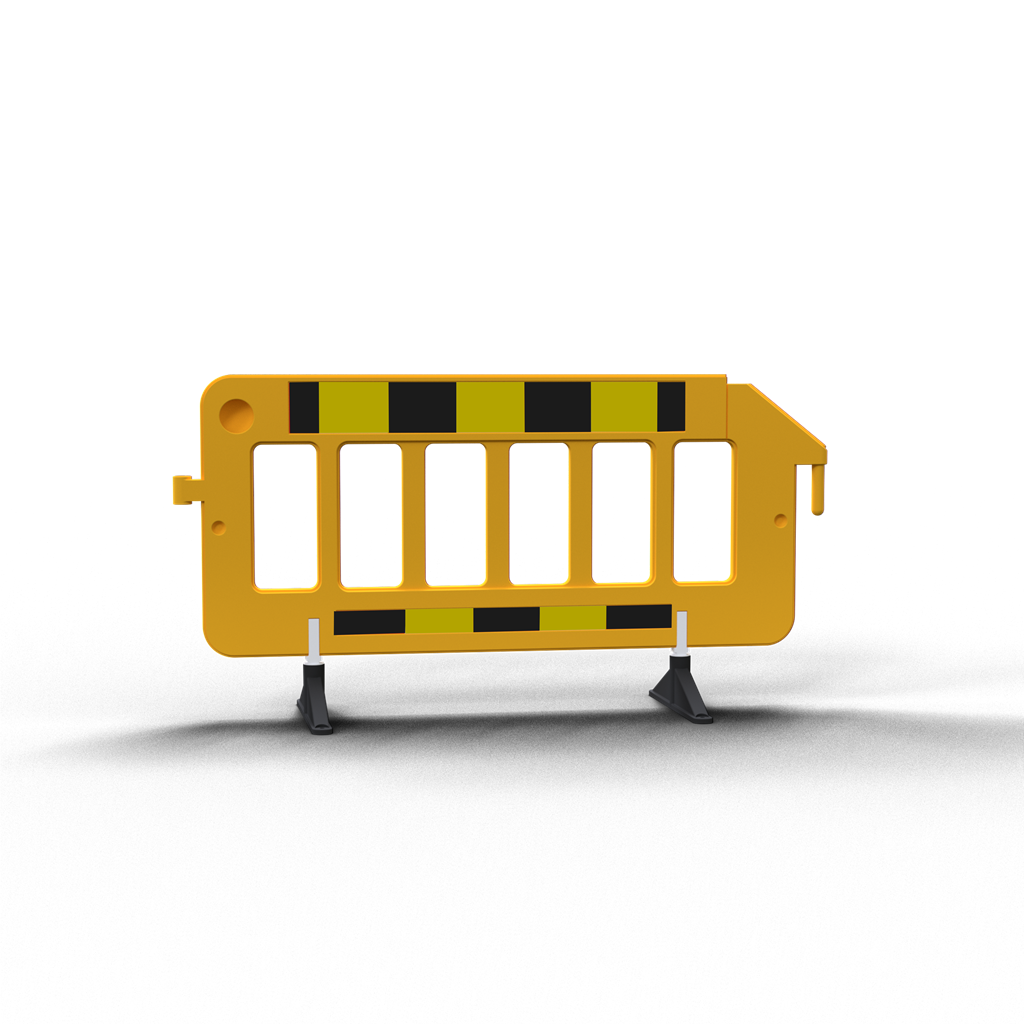 Schake Gard de delimitare pentru evenimente, 2 m, plastic, galben/negru, cod 33321KDRF-G