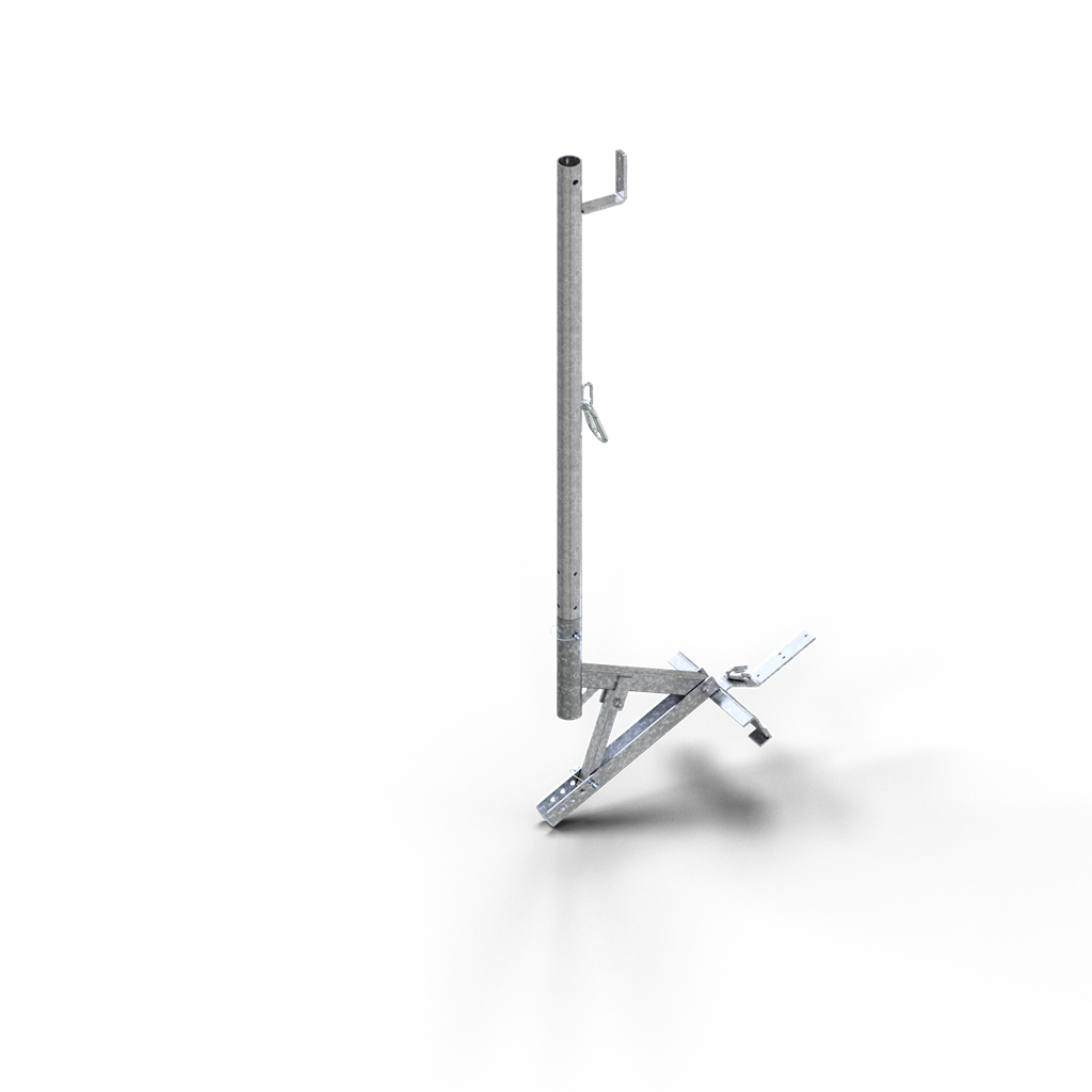 Schake Protecție pentru panouri solare, Ø 48 mm, 1 m, oțel, cod 112200-SETK