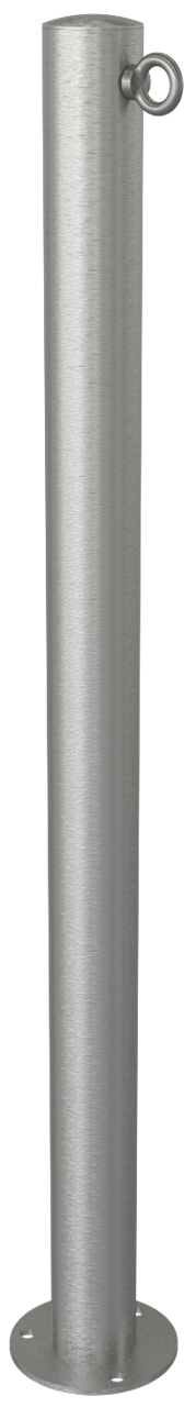 Schake Stâlp de protecție, Ø 60 mm, Ø 120 × 5 mm, oțel inoxidabil, fix, cu închidere, cod 4062P+1