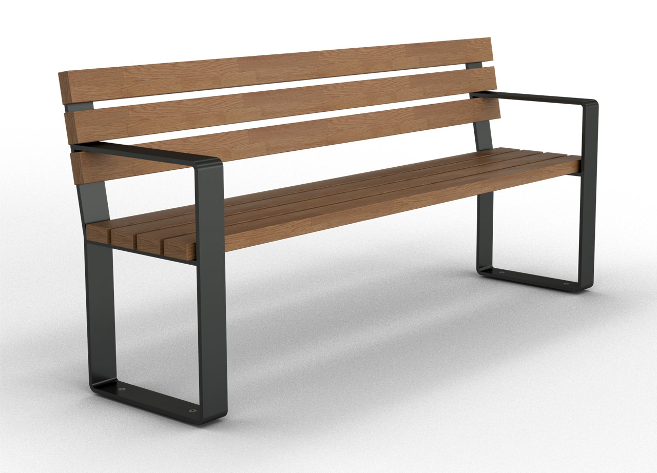Schake Bancă sau masă urbană, seria combines, DB 703, 80 × 10 mm, 80 × 40 mm, oțel zincat la cald, cod 4B118RB