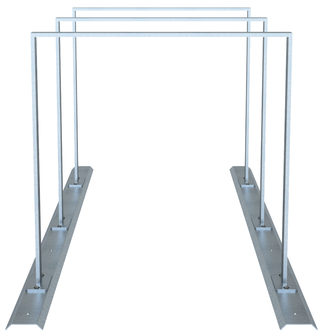 Schake Suport pentru biciclete, 50 × 12 mm, oțel zincat la cald, cod 425_30