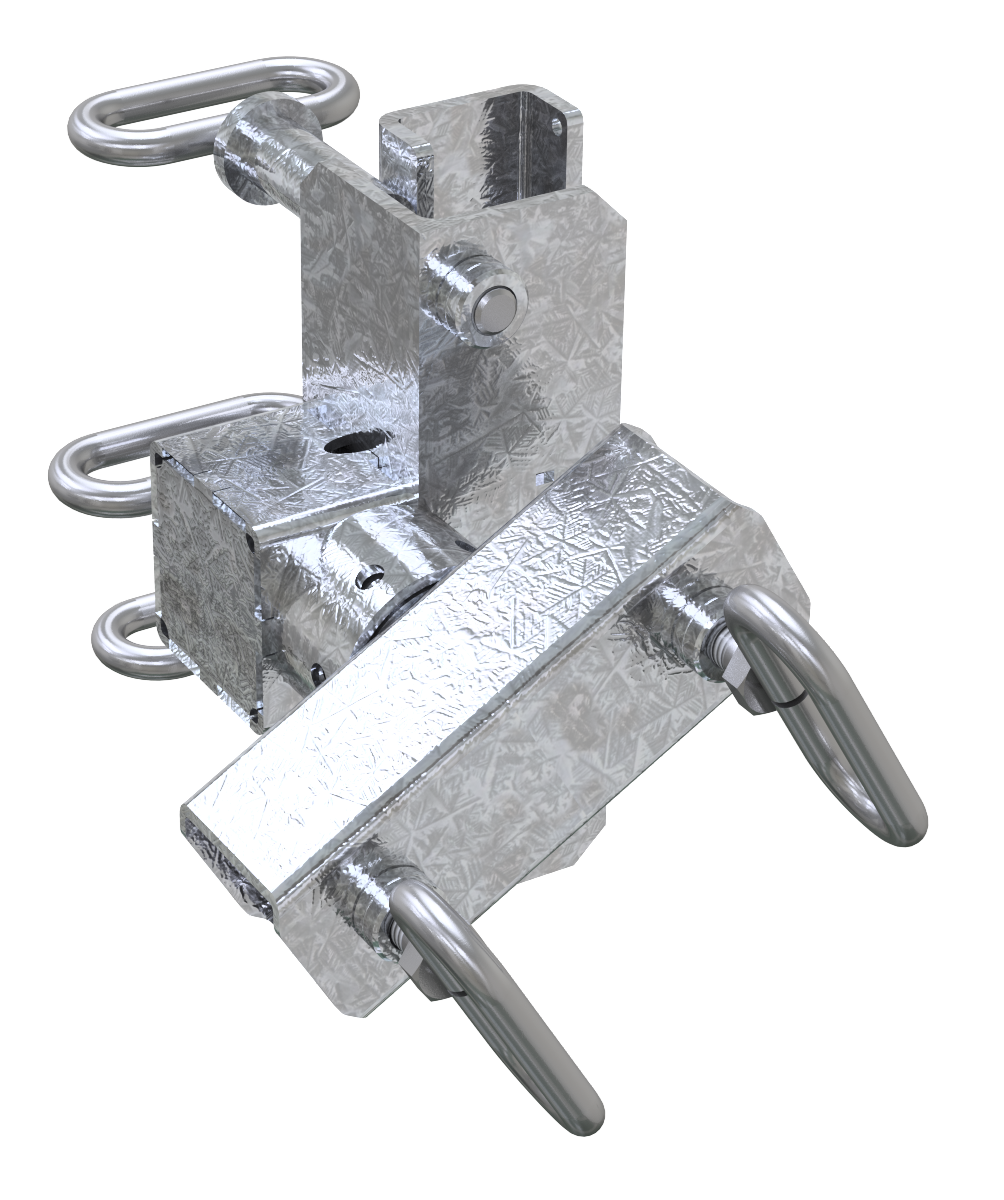 Schake Bară de anulare pentru indicator rutier, 40 × 40 mm, oțel zincat, cod 35372