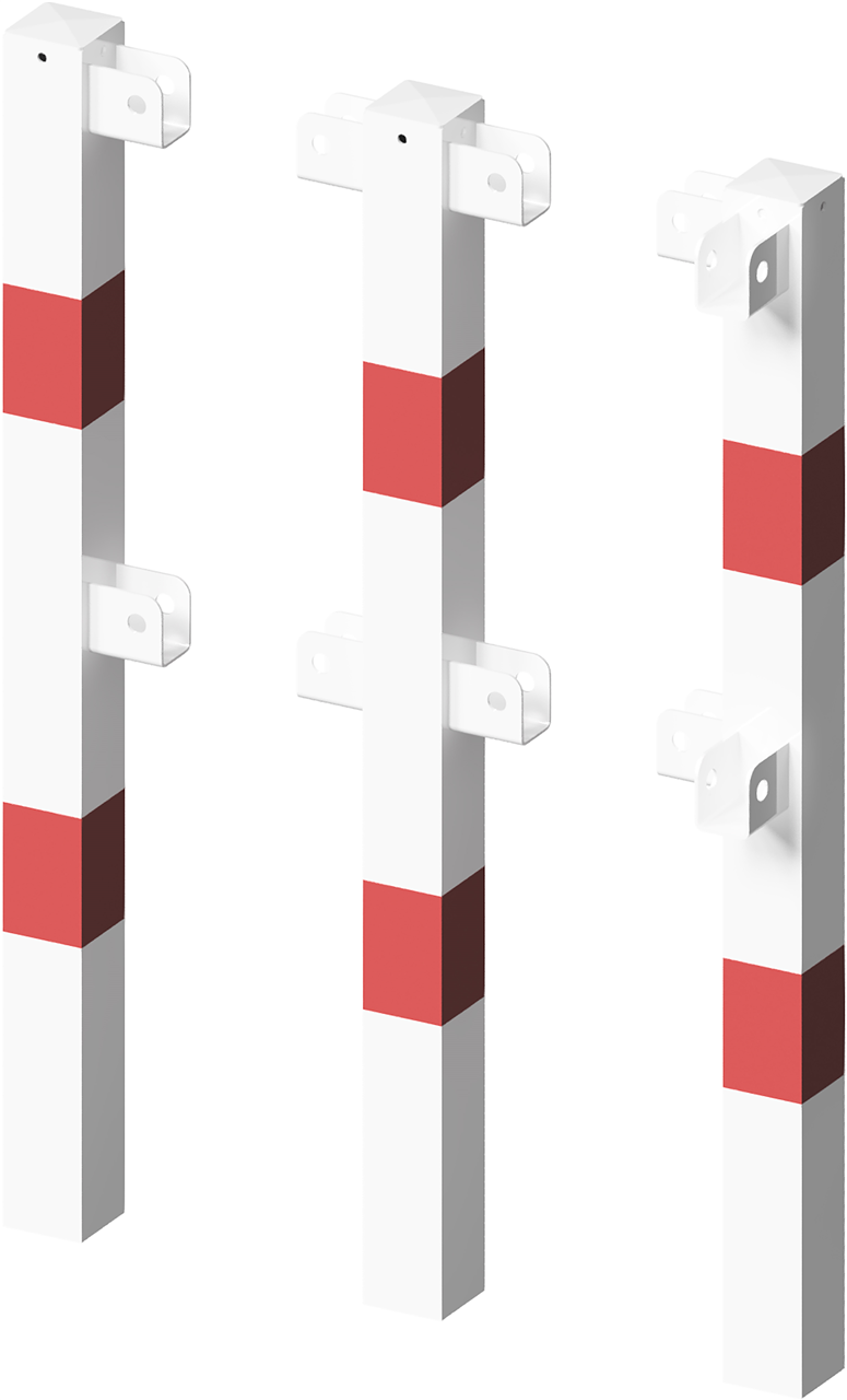 Schake Balustradă de protecție, 70 × 70 mm, 60 × 40 mm, oțel zincat la cald, fix, pentru betonare, cod 4270B