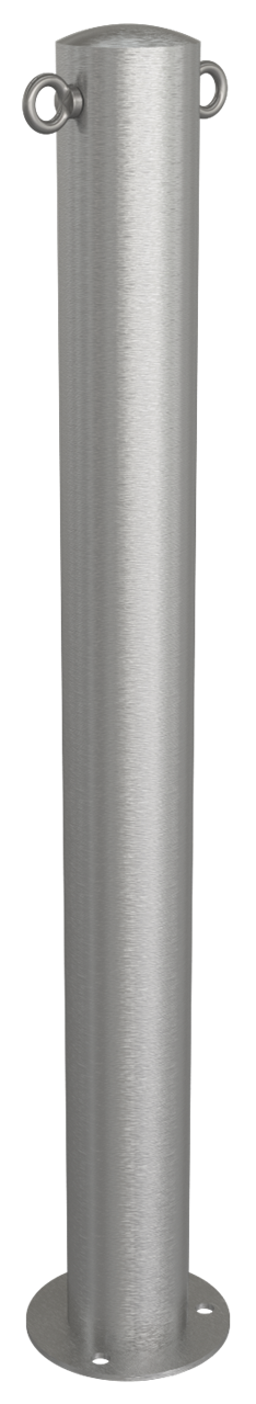 Schake Stâlp de protecție, Ø 89 mm, Ø 150 × 6 mm, oțel inoxidabil, fix, cu închidere, cod 4089P+2