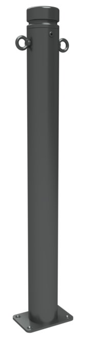 Schake Bornă de protecție, seria 482B, DB703, Ø 82 mm, 100 × 150 mm, oțel zincat la cald, cod 482PB+2