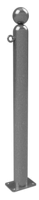 Schake Bornă de protecție, seria 478B, RAL 7016, Ø 76 mm, 100 × 150 mm, oțel zincat la cald, cod 478PB+1