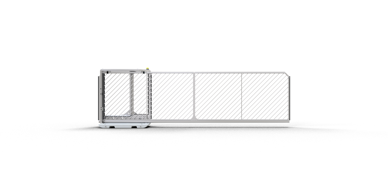 Schake Poartă culisantă, 8750 × 1200 × 2360 mm, 7750 × 1200 × 2360 mm, oțel zincat, mobil, cod 3BGS55B-EM