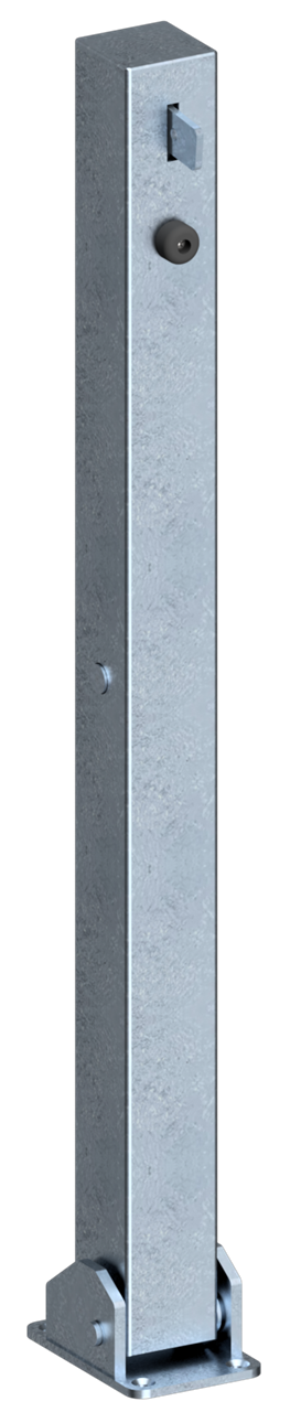 Schake Stâlp de protecție, 70 × 70 mm, 100 × 150 mm, oțel zincat la cald, fix, pliabil, cod 470UV