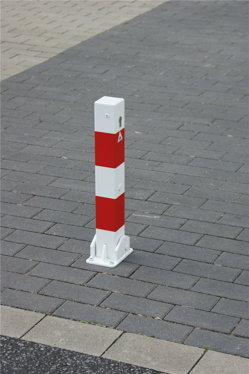 Schake Stâlp de protecție, 70 × 70 mm, 100 × 150 mm, oțel zincat la cald, fix, pliabil, cod 4715FU
