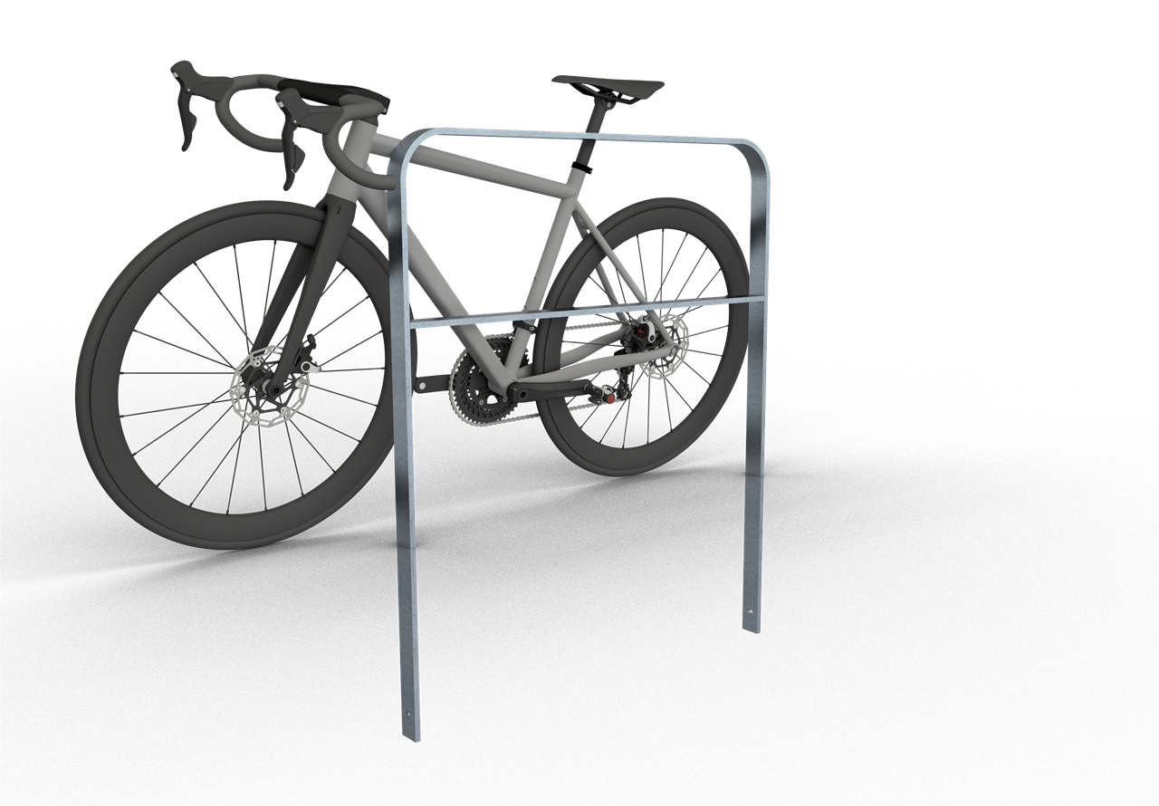 Schake Suport pentru biciclete, DB 703, 50 × 12 mm, 80 × 12 mm, oțel zincat la cald, pentru betonare, cod 4051_100