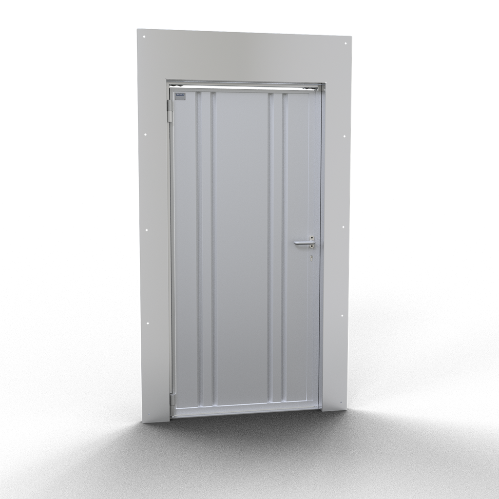 Schake Ușă de protecție pentru șantier, 810 × 1920 mm, aluminiu