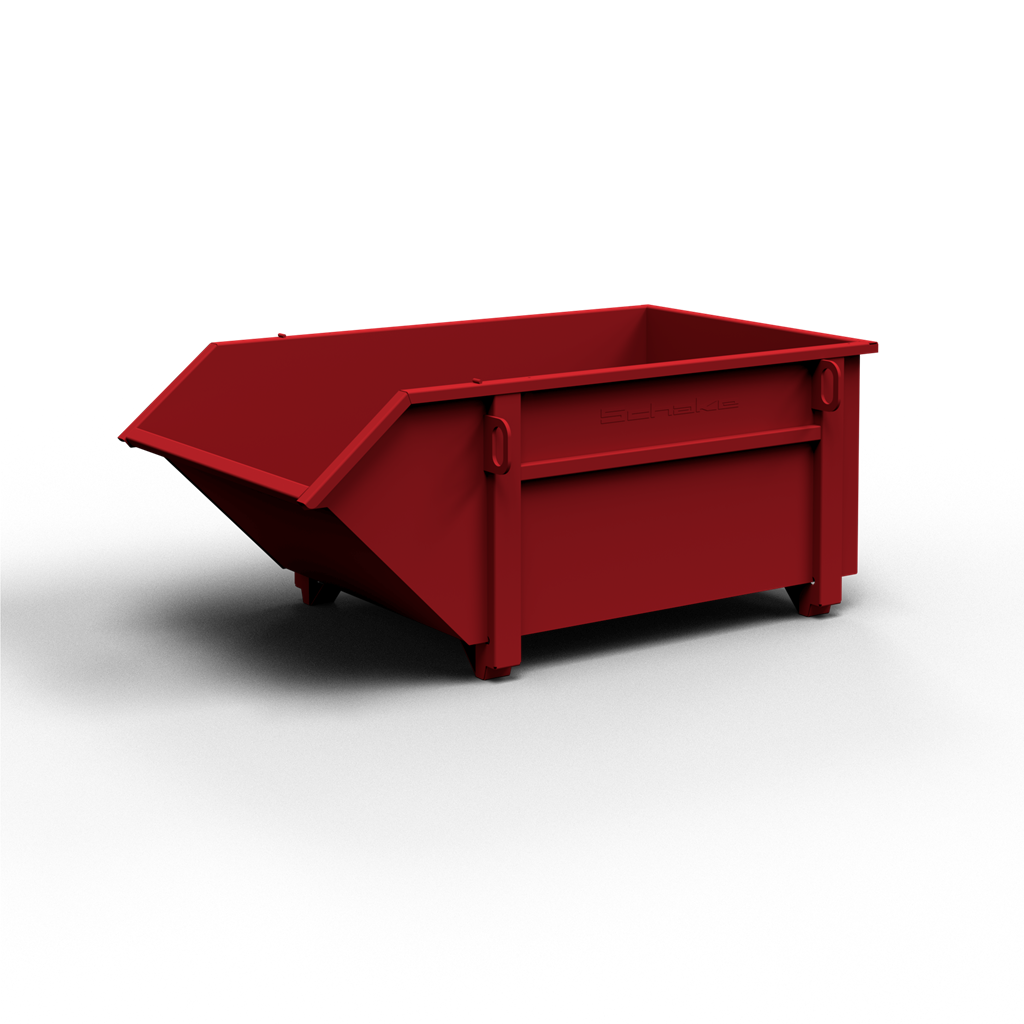 Schake Container pentru moloz, RAL 3003, 1004 × 1206 × 440 mm, lemn