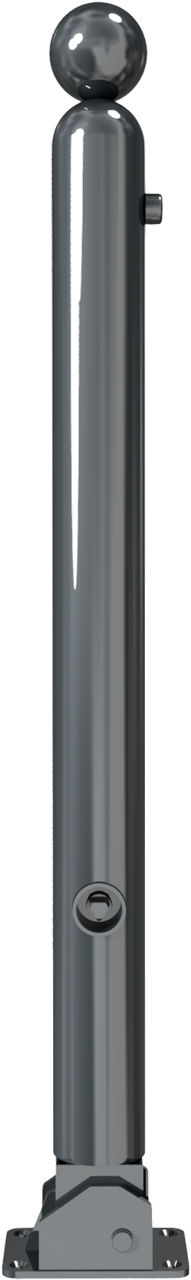 Schake Bornă de protecție, seria 478B, RAL 7016, Ø 76 mm, 100 × 150 mm, oțel zincat la cald, cod 478FUB+1