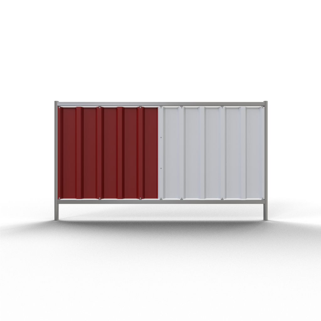 Schake Gard mobil, set, Ø 42 mm, 2,20 m, oțel zincat, roșu/alb, cod 3B1222RW