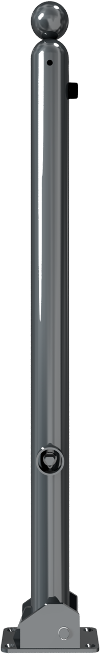 Schake Bornă de protecție, seria 466B, RAL 7016, Ø 60 mm, 100 × 150 mm, oțel zincat, cod 466FUB+1